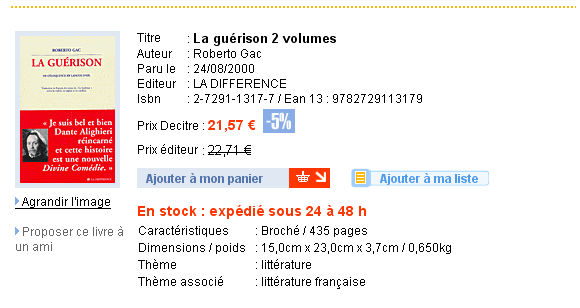 Commander La Guerison