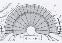 Plan du théâtre d'Epidaure